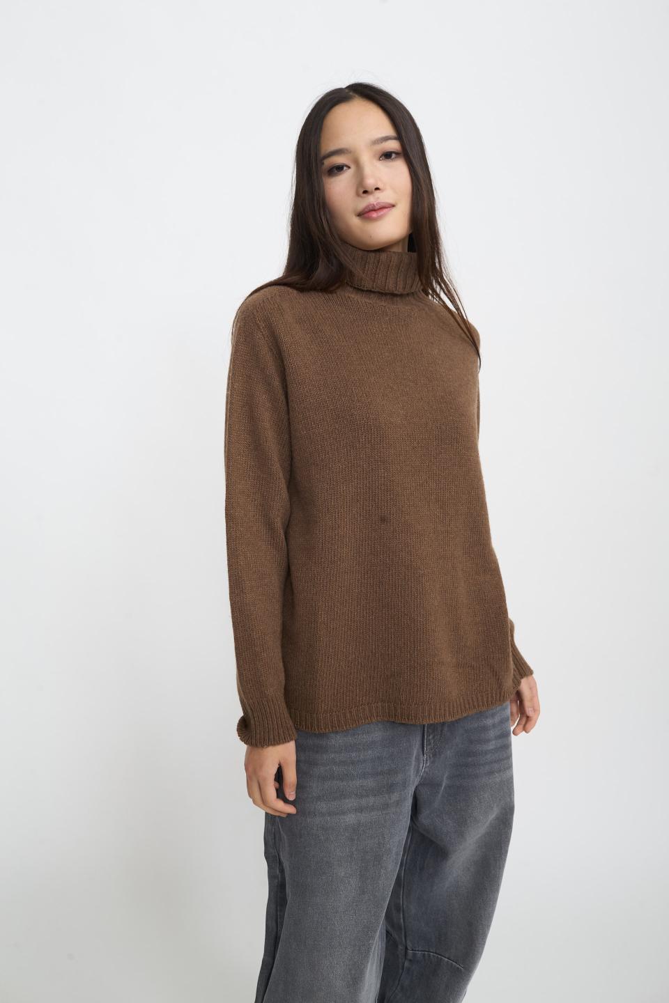 Maglia collo alto costine | Brend