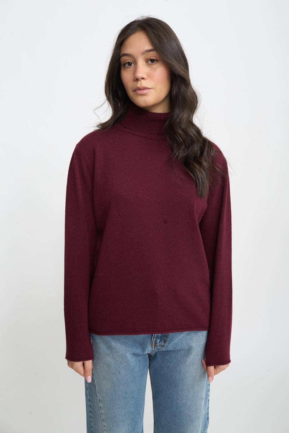 Maglia collo alto lana | Brend