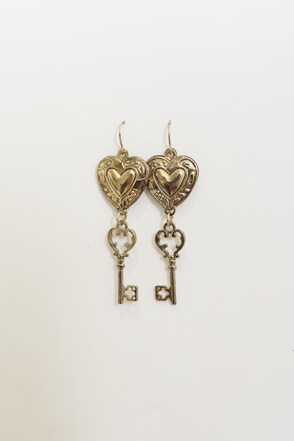 Orecchini cuore/chiave | Brend