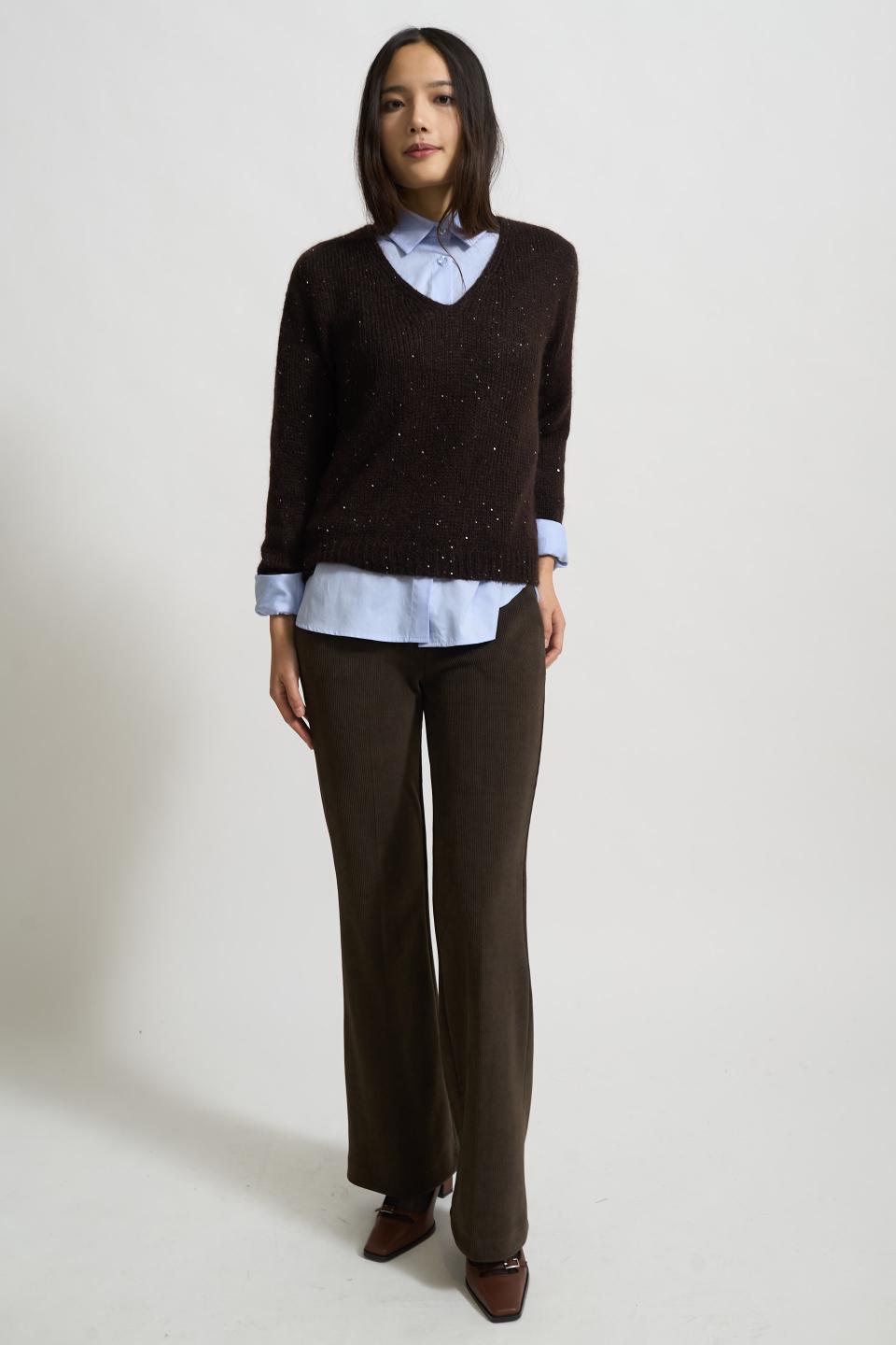 Pantalone flare velluto | Brend