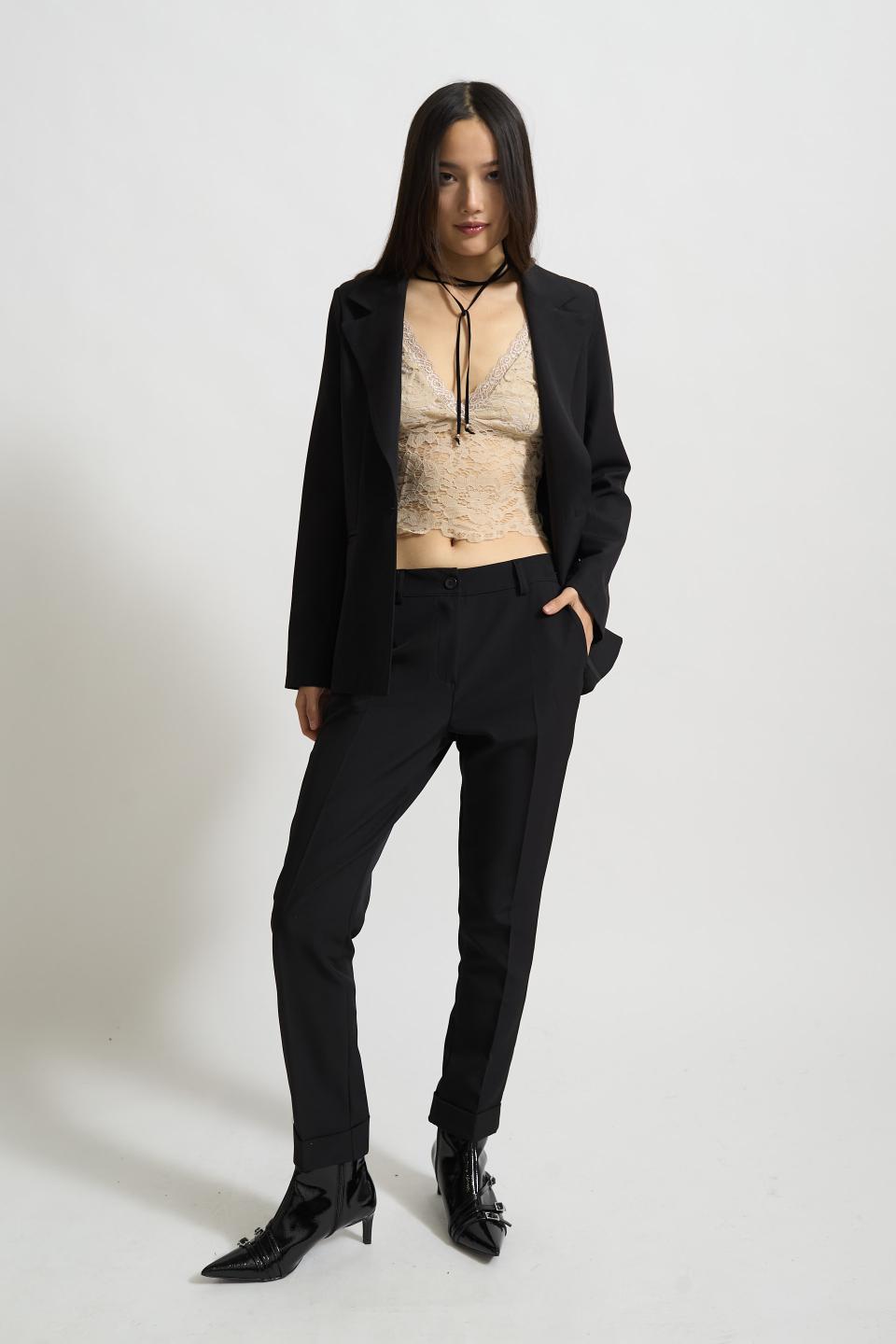 Pantalone cicca con risvolto | Brend