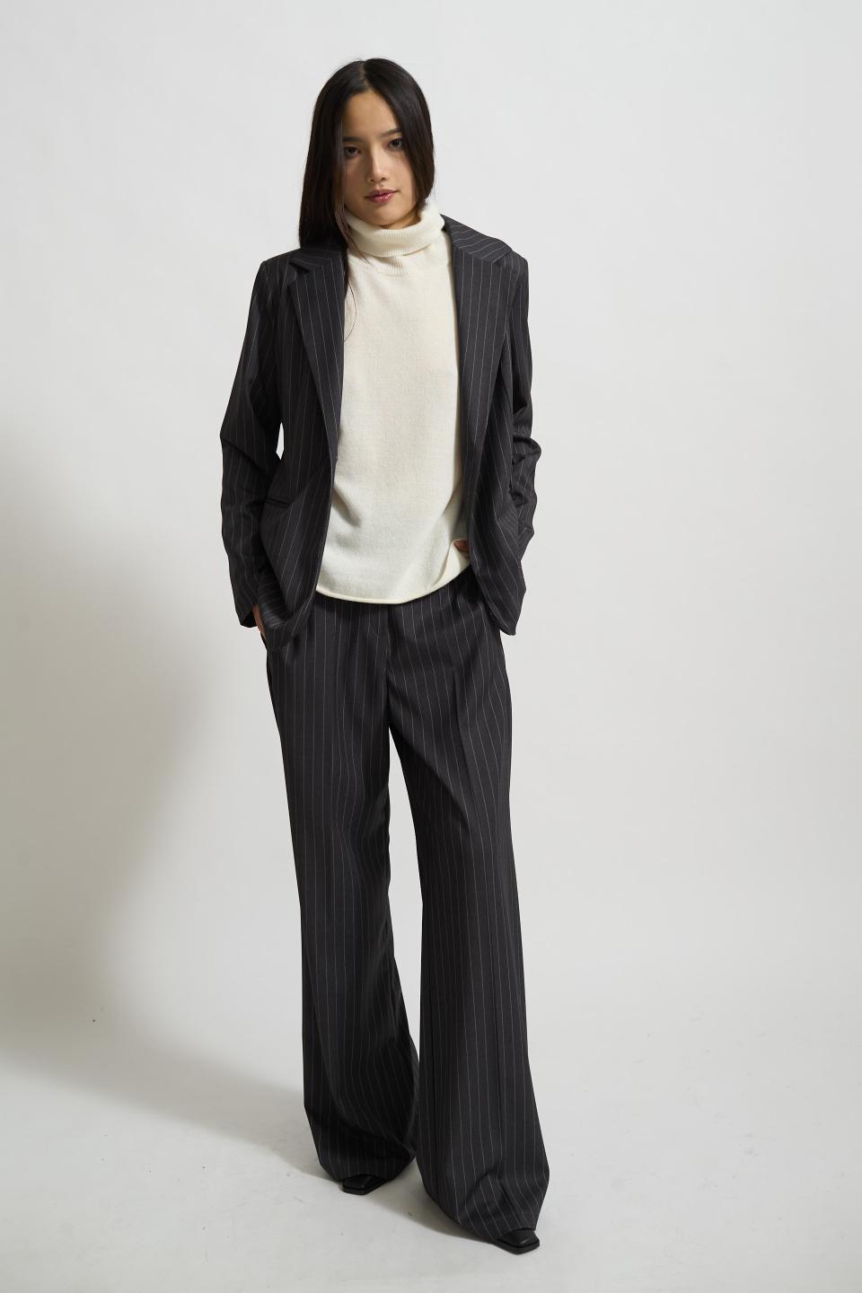 Pantalone palazzo gessato | Brend