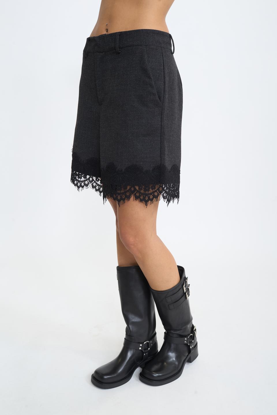 Shorts orlo pizzo nero - Autunno - Inverno 2025 | Brend