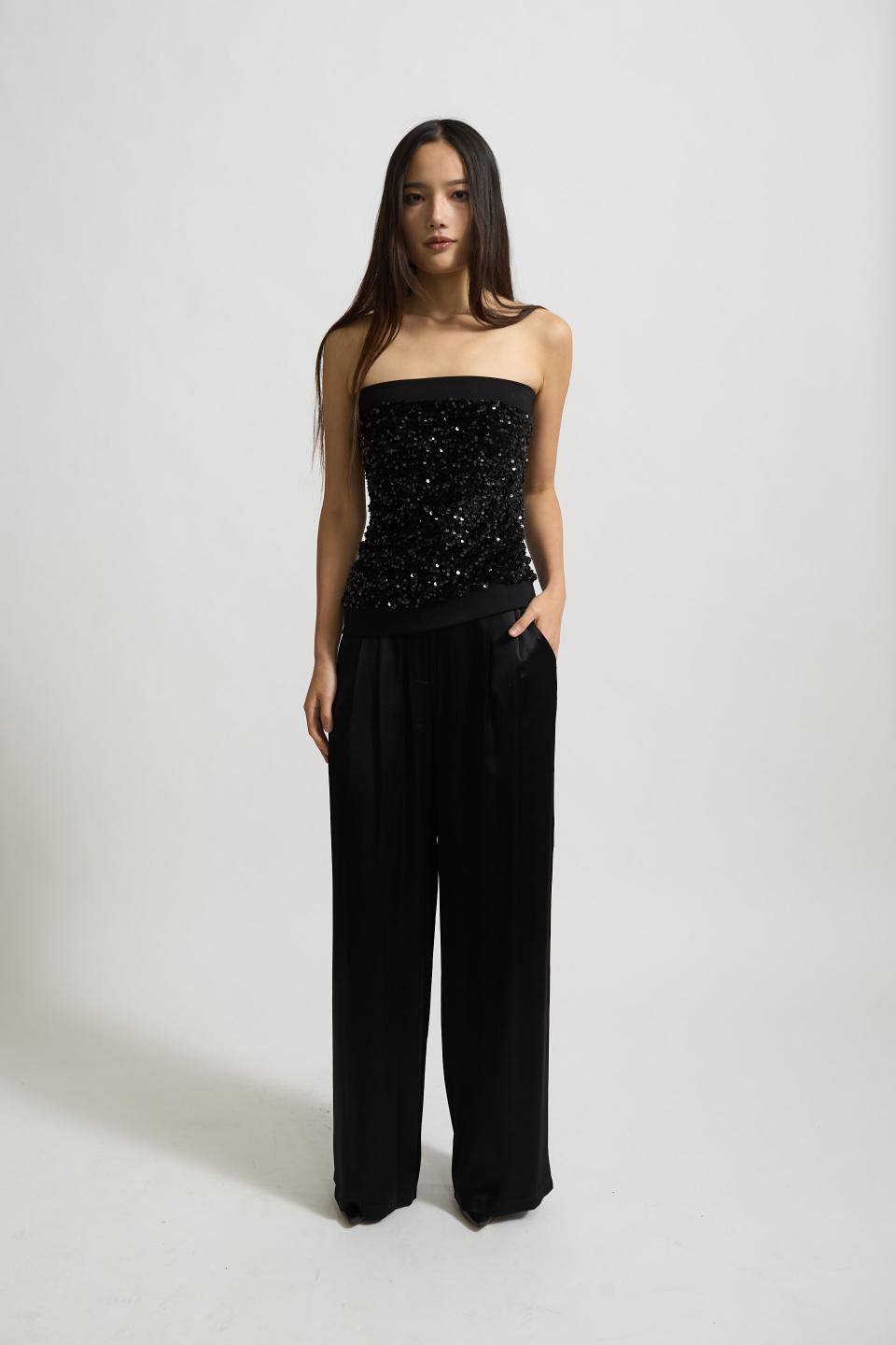 Top fascia paillettes | Brend