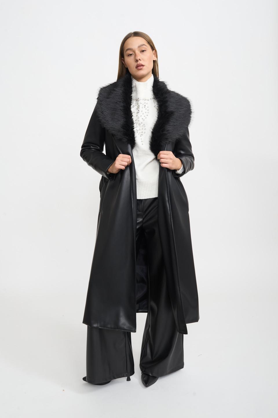 Trench collo ecofur | Brend