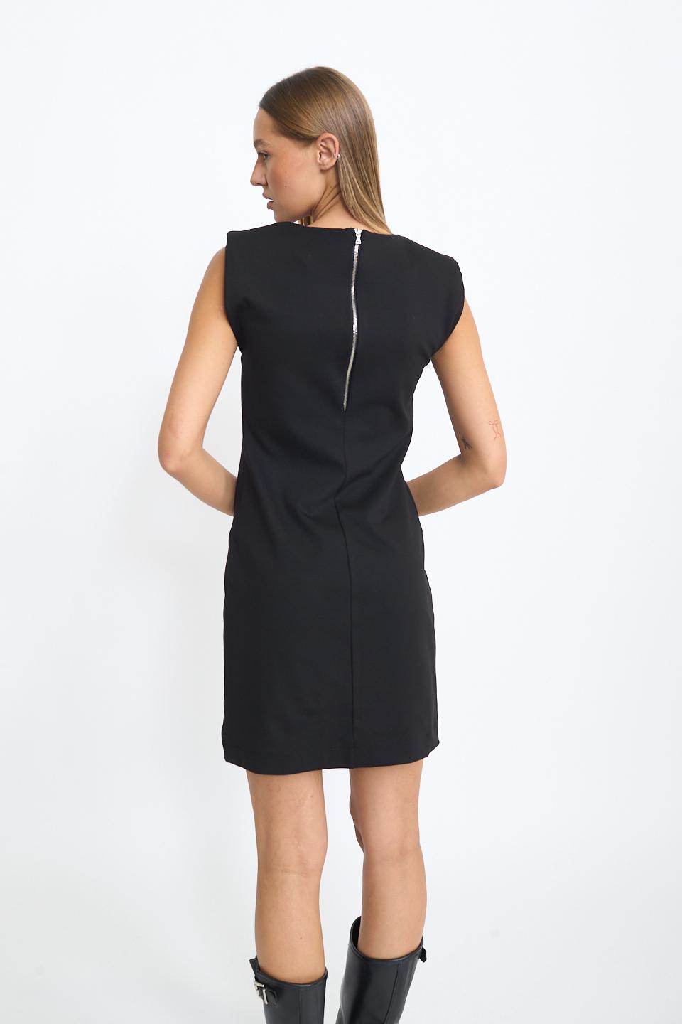 Abito tubino zip dietro nero - Autunno - Inverno 2025 | Brend