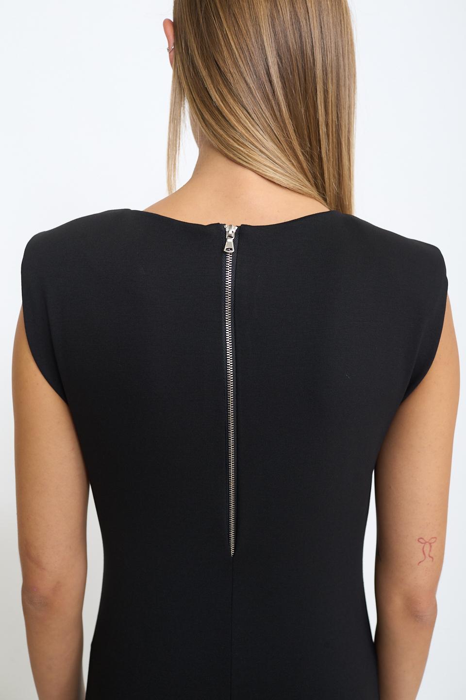 Abito tubino zip dietro nero - Autunno - Inverno 2025 | Brend
