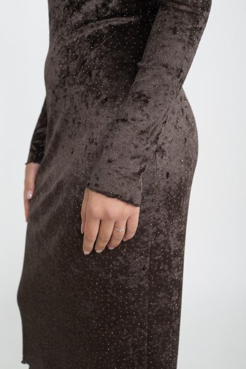 Abito vulcano strass moro - Autunno - Inverno 2025 | Brend