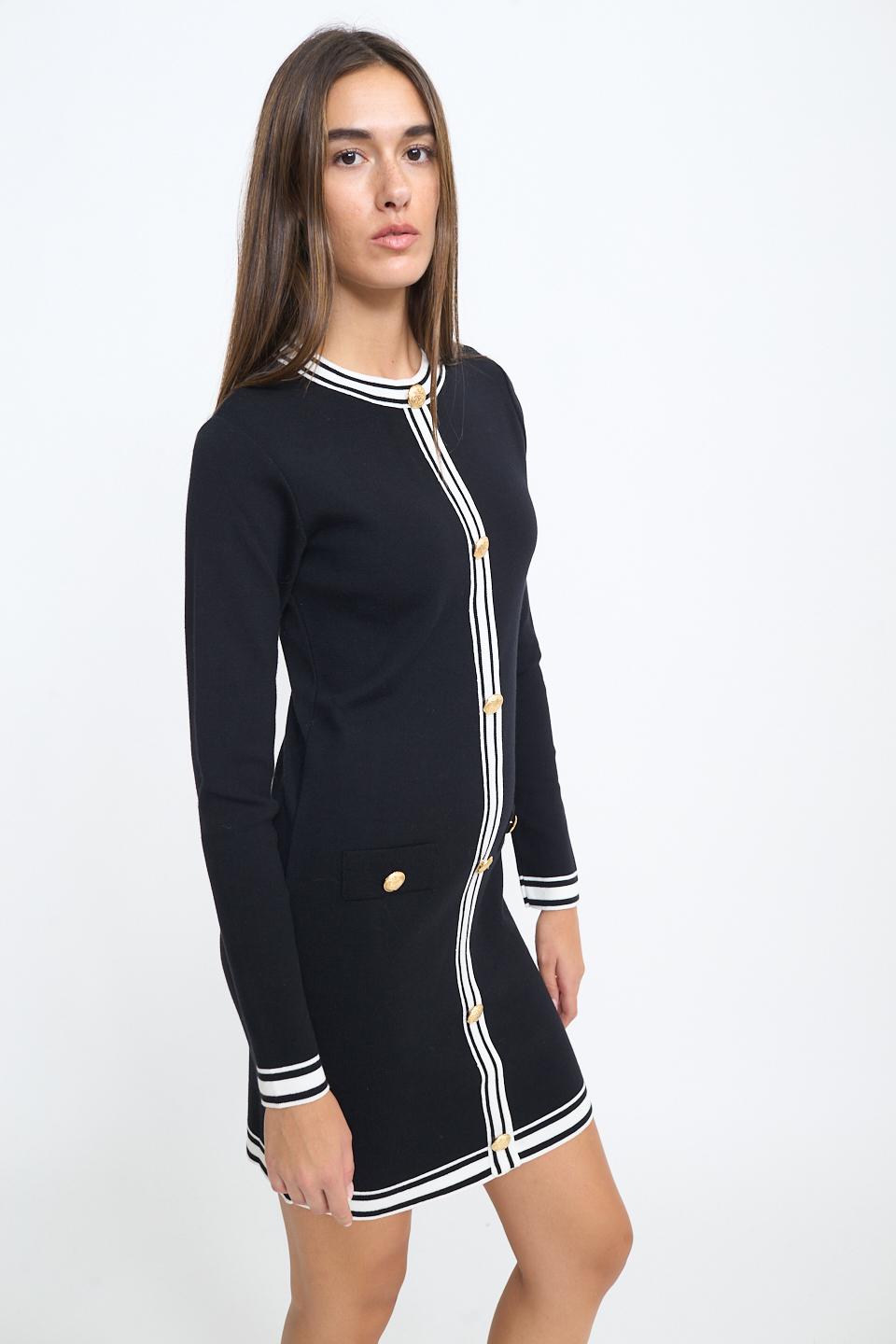 Abito maglia bottoni nero - Autunno - Inverno 2026 | Brend