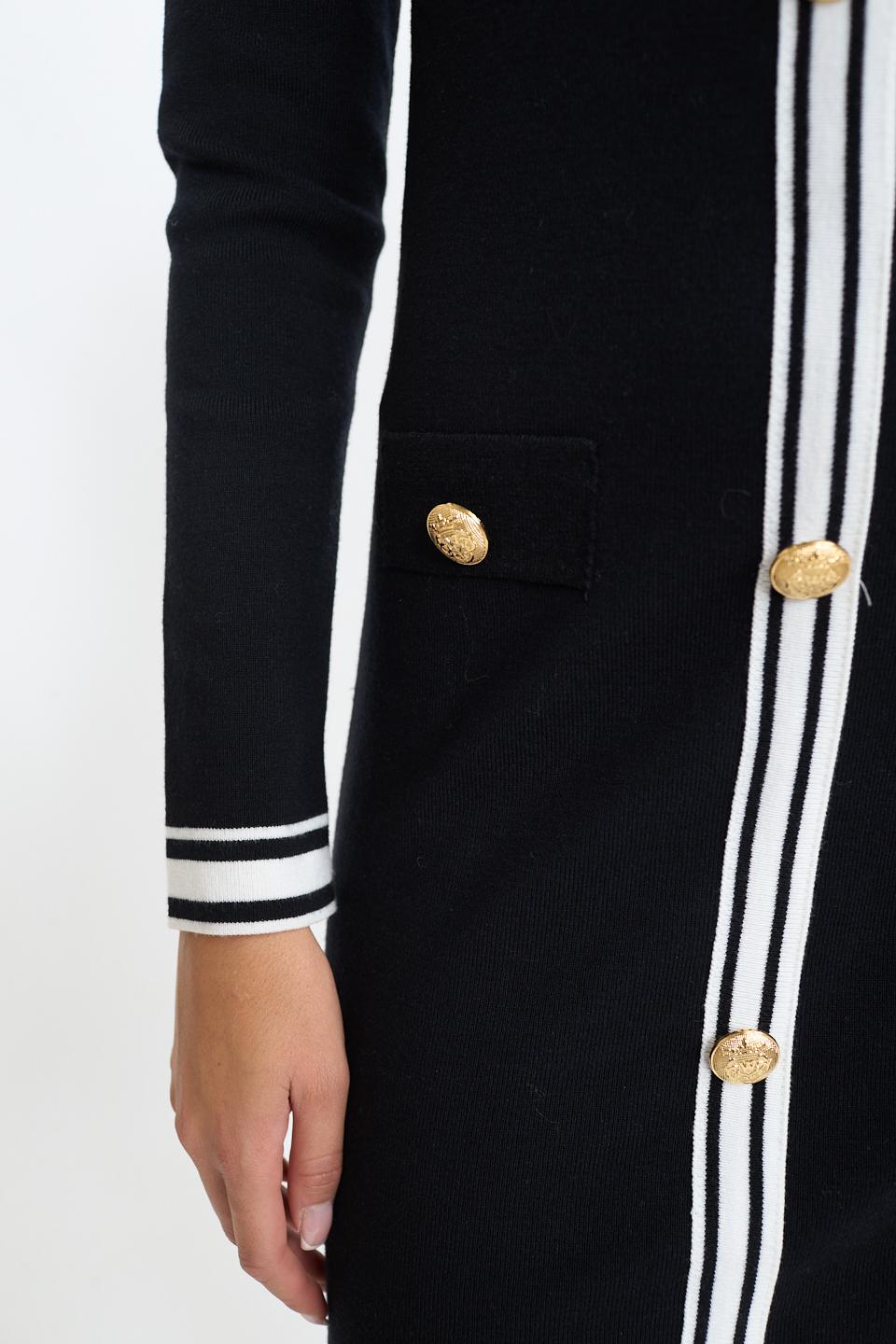 Abito maglia bottoni nero - Autunno - Inverno 2026 | Brend