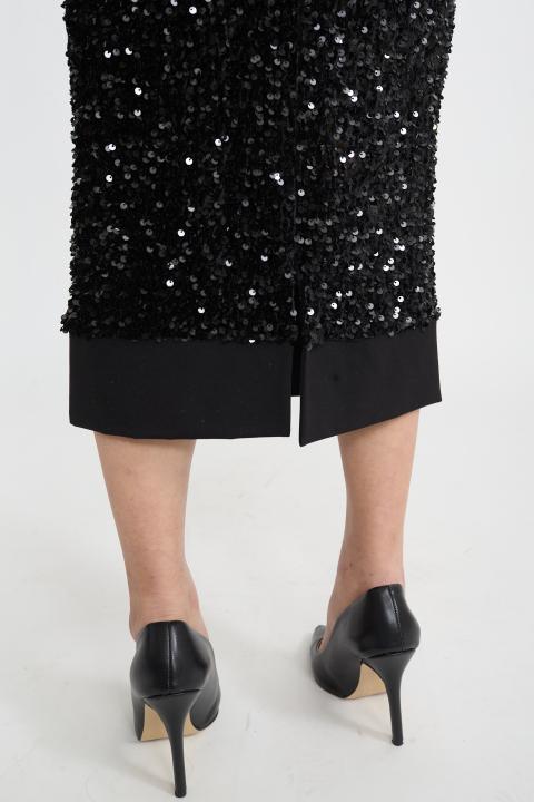 Abito fascia paillettes nero - Autunno - Inverno 2025 | Brend