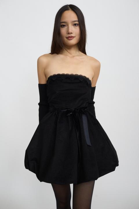 Abito-mini palloncino nero - Autunno - Inverno 2025 | Brend