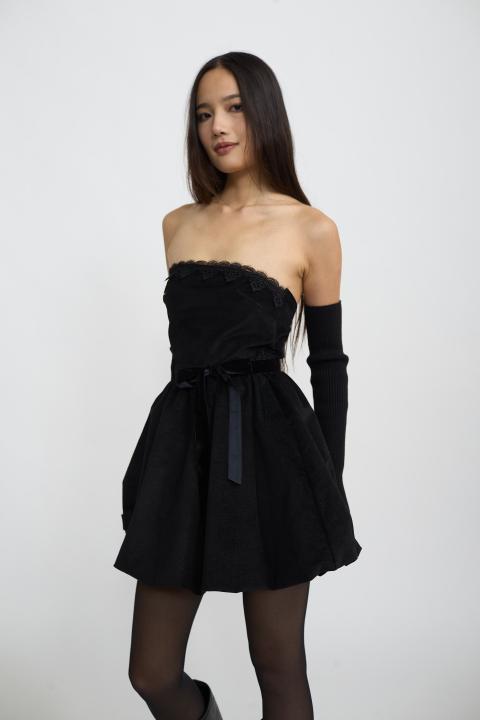 Abito-mini palloncino nero - Autunno - Inverno 2025 | Brend