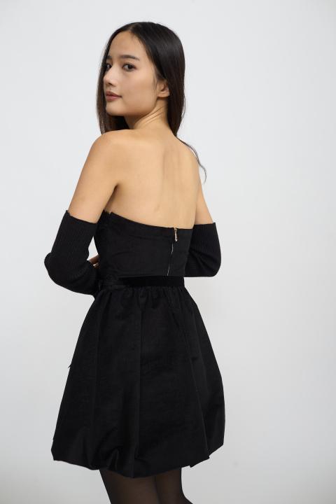 Abito-mini palloncino nero - Autunno - Inverno 2025 | Brend