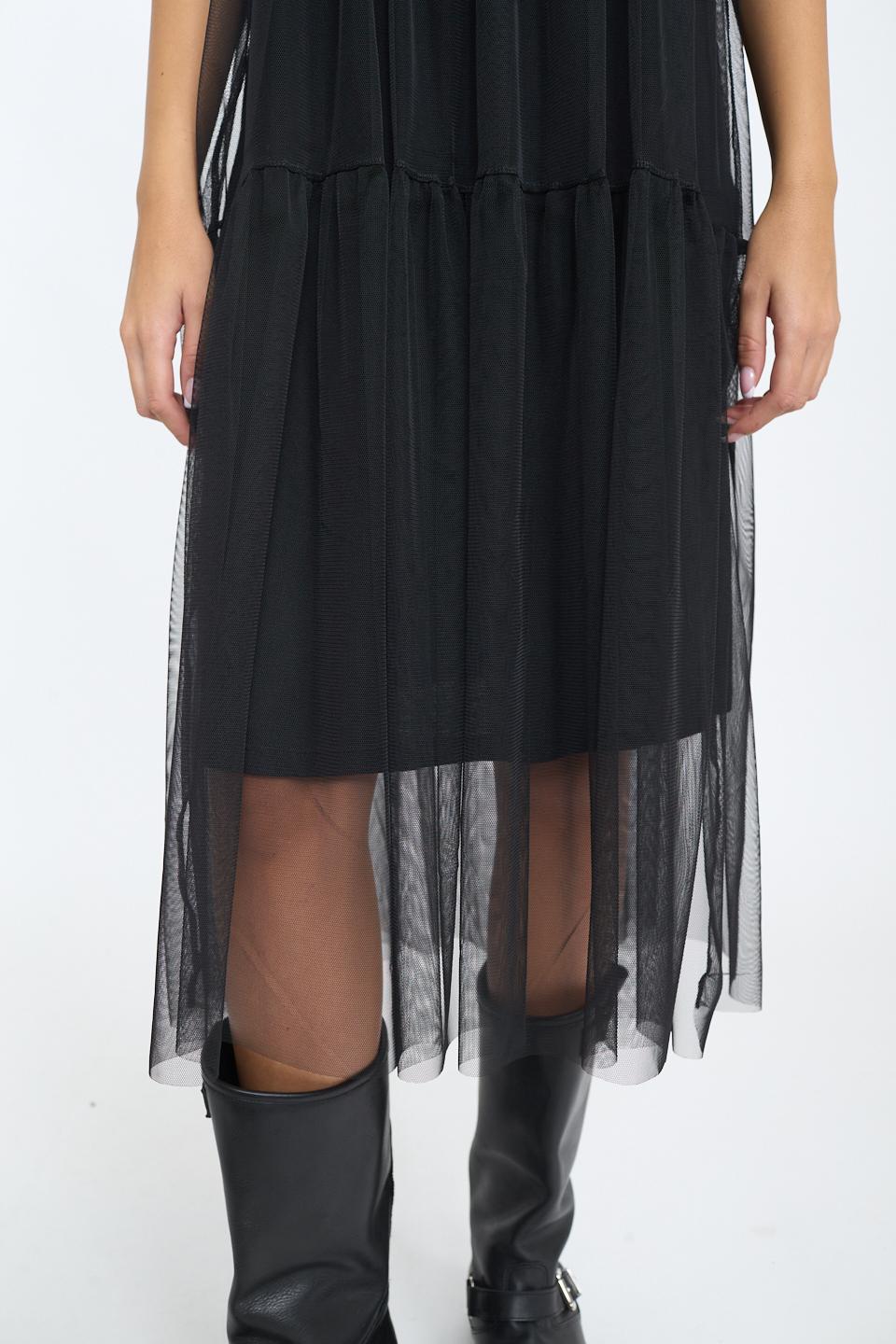 Abito mezza manica doppiato nero - Autunno - Inverno 2025 | Brend