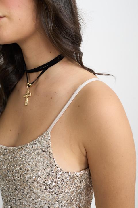 Abito-mini paillettes argento - Autunno - Inverno 2025 | Brend