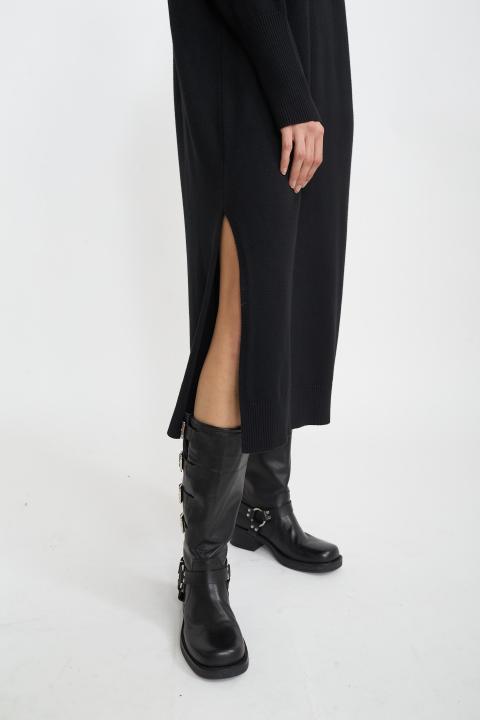 Abito lungo in maglia nero - Autunno - Inverno 2025 | Brend