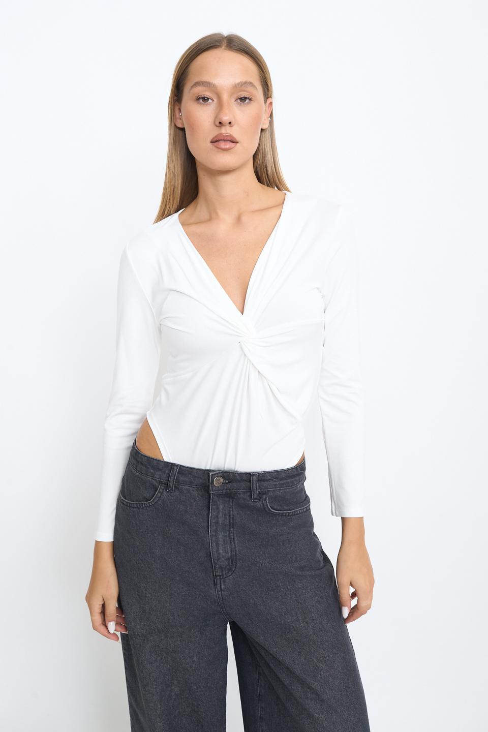 Body nodo viscosa panna - Autunno - Inverno 2025 | Brend