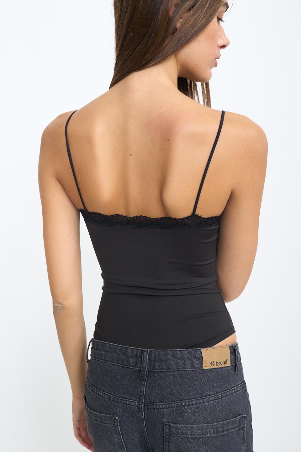 Body bretelline pizzo nero - Autunno - Inverno 2025 | Brend