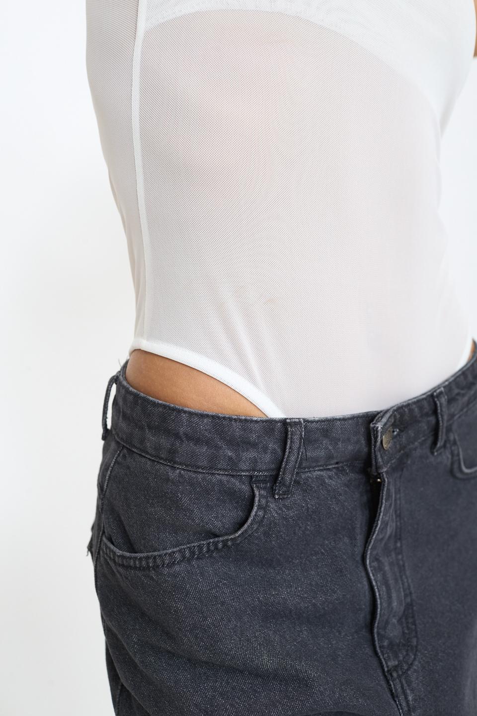 Body scollo V tulle panna - Autunno - Inverno 2025 | Brend