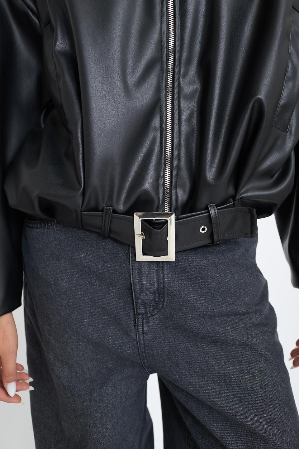 Bomber effetto pelle nero - Autunno - Inverno 2025 | Brend