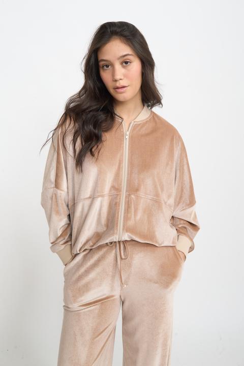 Bomber zip ciniglia beige - Autunno - Inverno 2025 | Brend