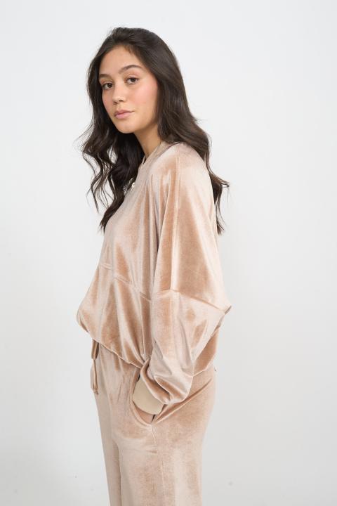 Bomber zip ciniglia beige - Autunno - Inverno 2025 | Brend