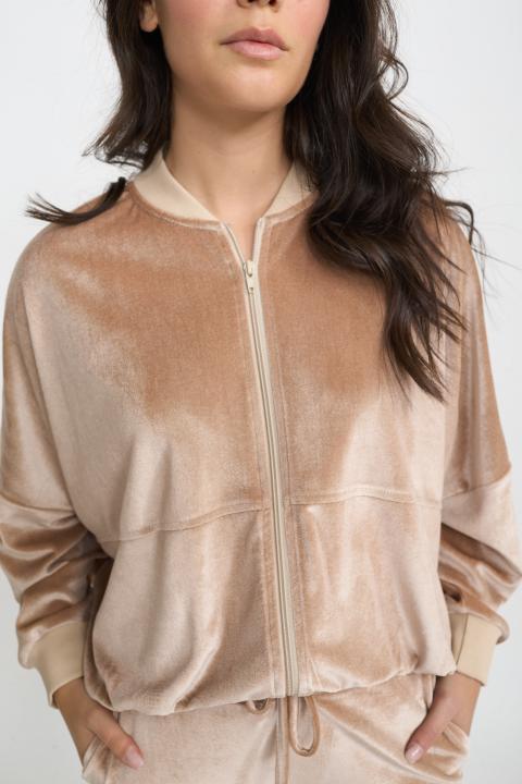 Bomber zip ciniglia beige - Autunno - Inverno 2025 | Brend
