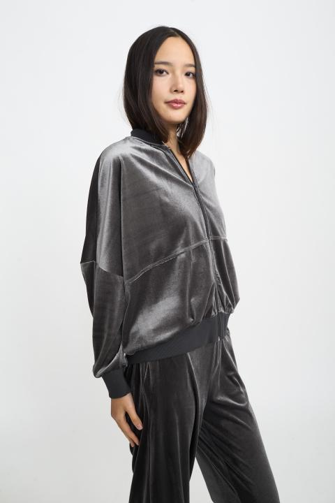 Bomber zip ciniglia grigio - Autunno - Inverno 2025 | Brend