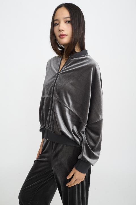 Bomber zip ciniglia grigio - Autunno - Inverno 2025 | Brend