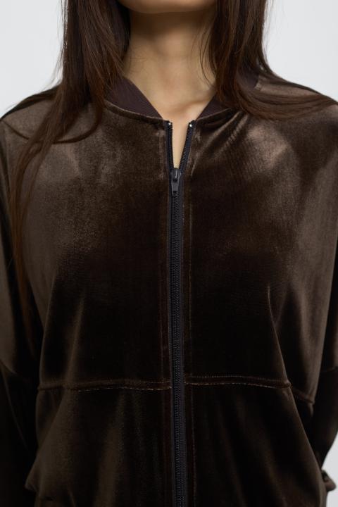 Bomber zip ciniglia moro - Autunno - Inverno 2025 | Brend