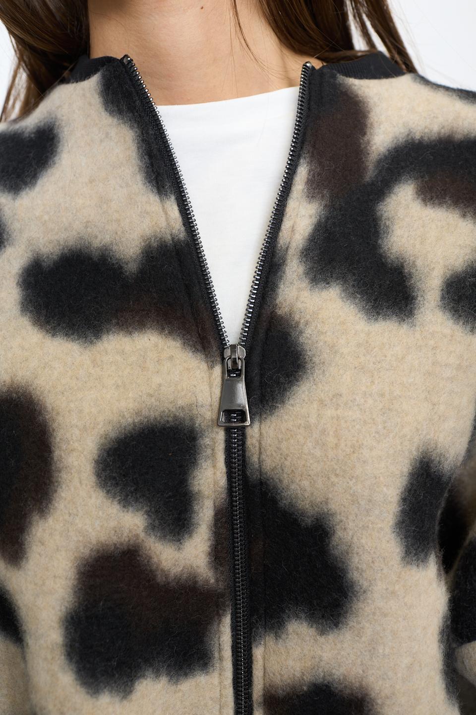 Bomber over stampato muccato - Autunno - Inverno 2025 | Brend