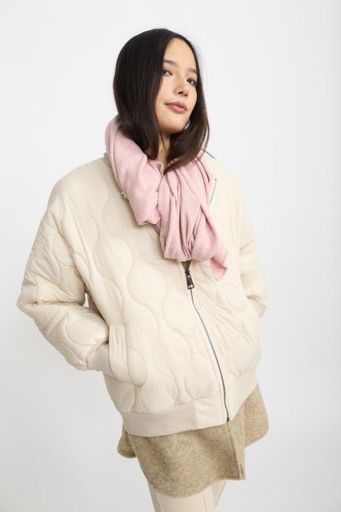 Bomber trapuntato con panno beige/beige - Autunno - Inverno 2025 | Brend