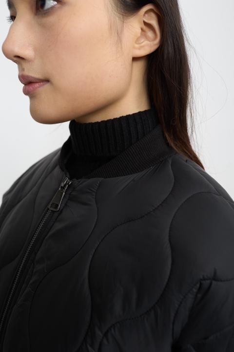 Bomber trapuntato con panno nero/nero - Autunno - Inverno 2025 | Brend