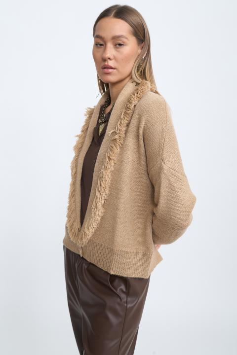 Bomber frange camel - Autunno - Inverno 2025 | Brend