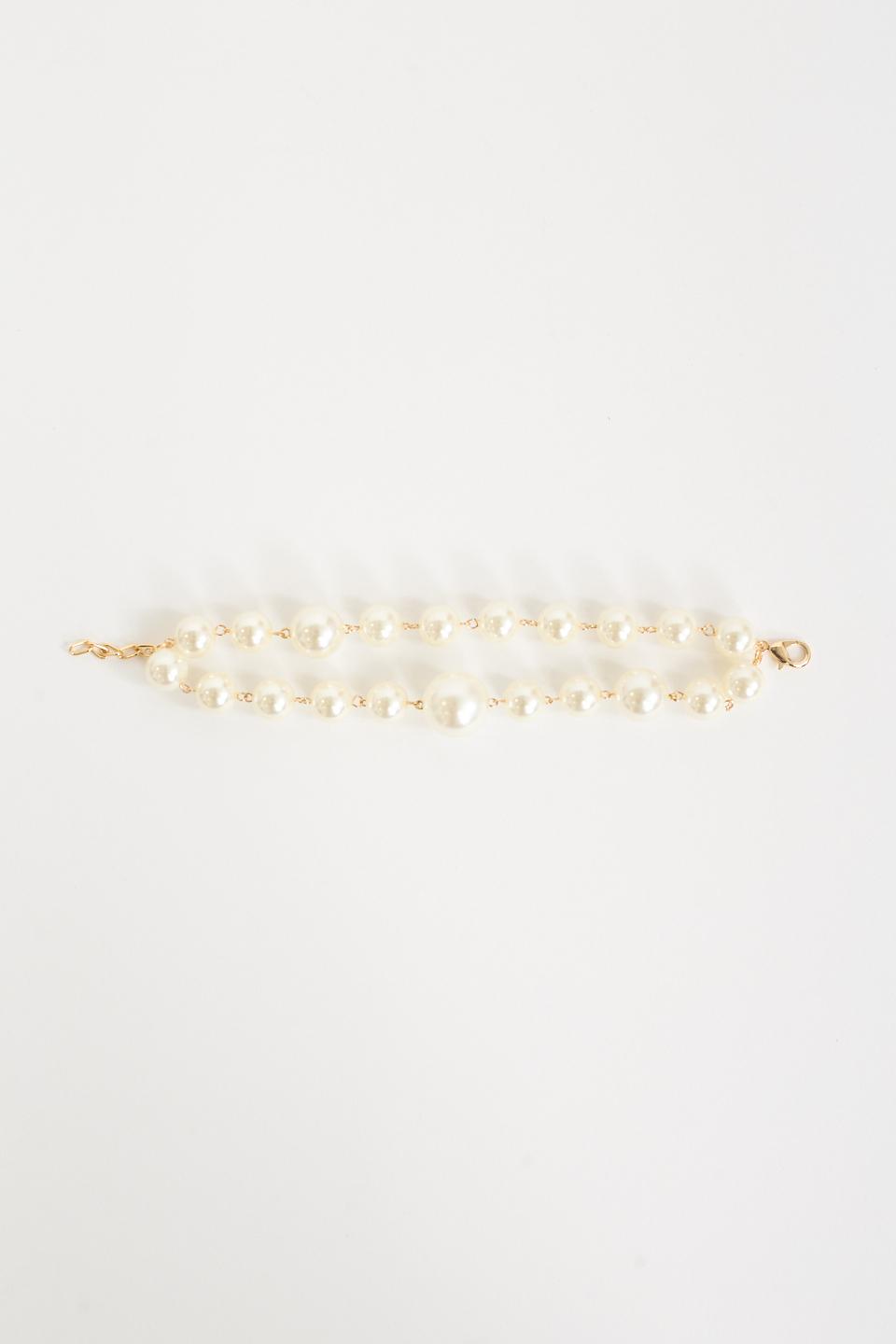 Bracciale doppie perle crema - Autunno - Inverno 2025 | Brend