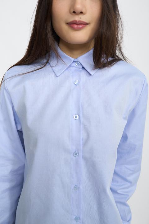 Camicia body cotone celeste oxford - Autunno - Inverno 2025 | Brend