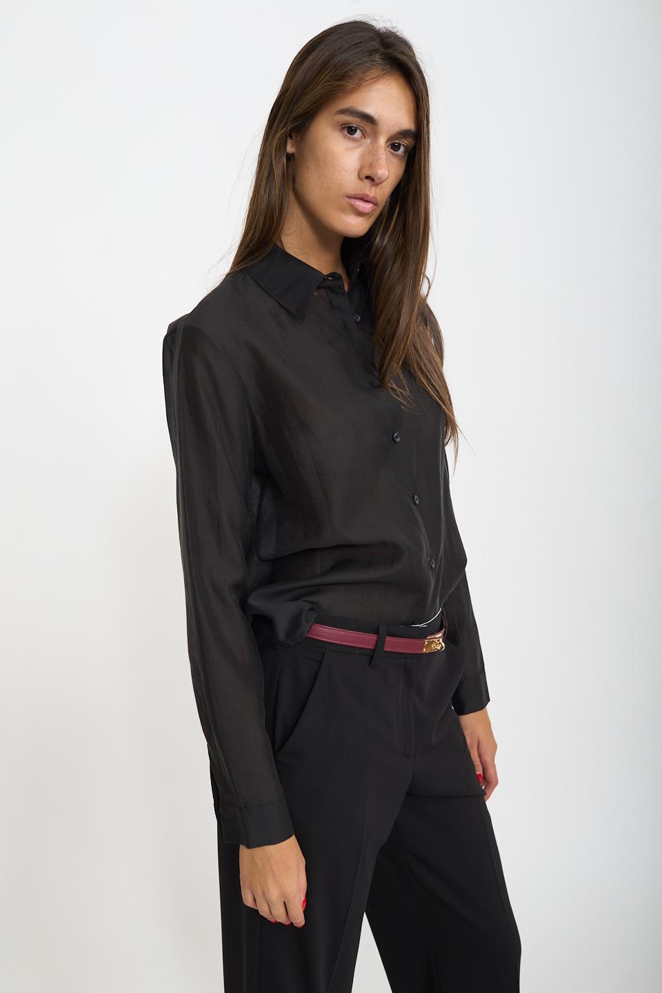 Camicia modello uomo lyocell nero - Autunno - Inverno 2026 | Brend