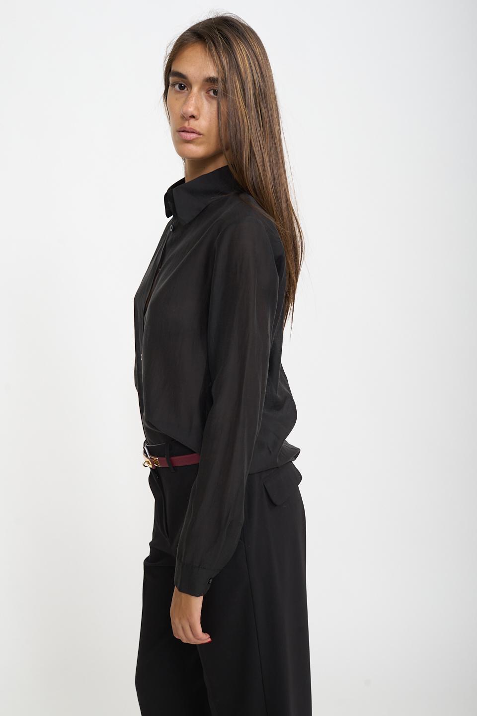 Camicia modello uomo lyocell nero - Autunno - Inverno 2026 | Brend