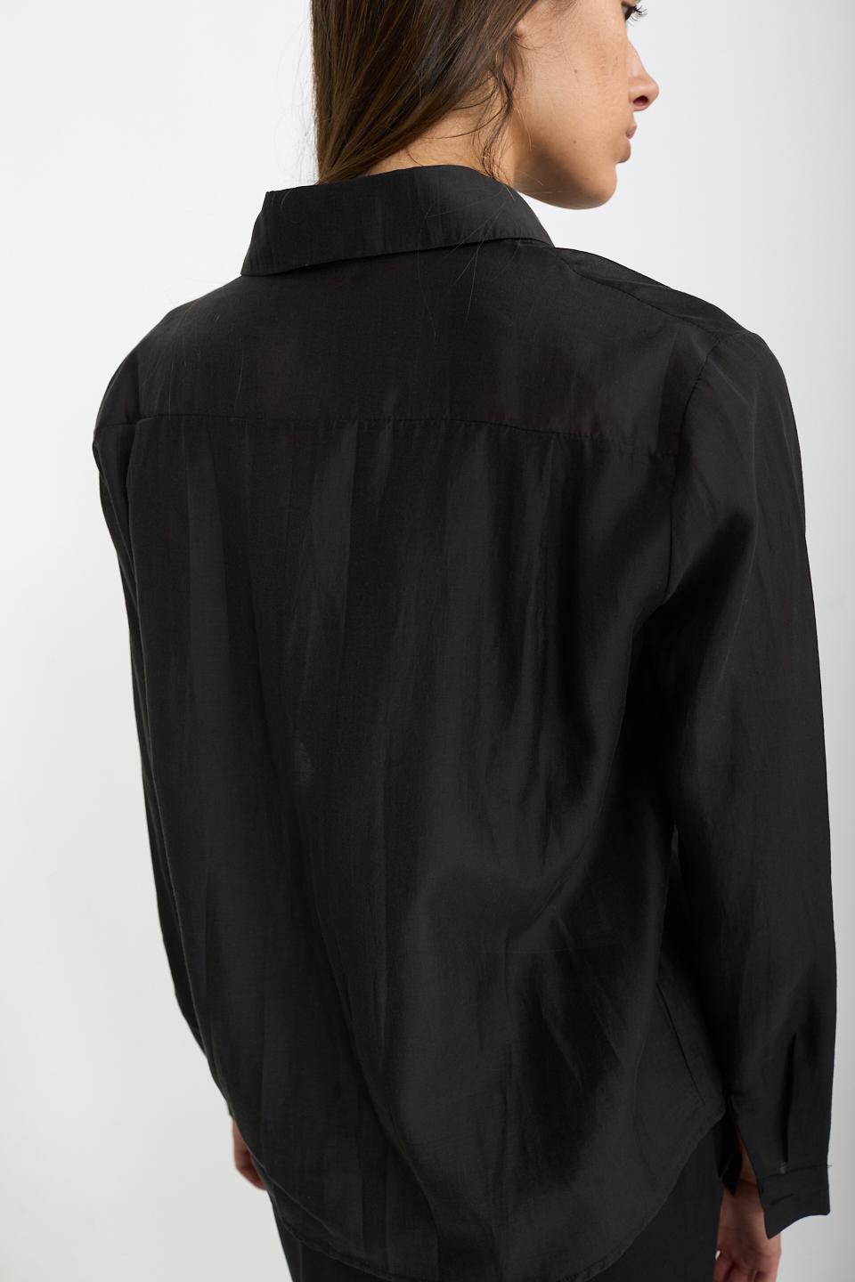Camicia modello uomo lyocell nero - Autunno - Inverno 2026 | Brend