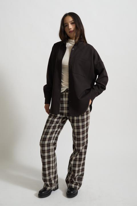 Camicia over mano lana moro - Autunno - Inverno 2025 | Brend