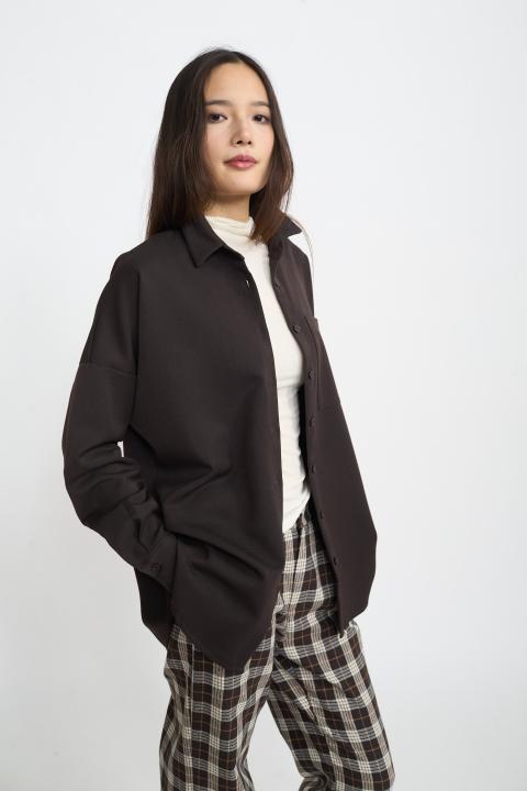 Camicia over mano lana moro - Autunno - Inverno 2025 | Brend