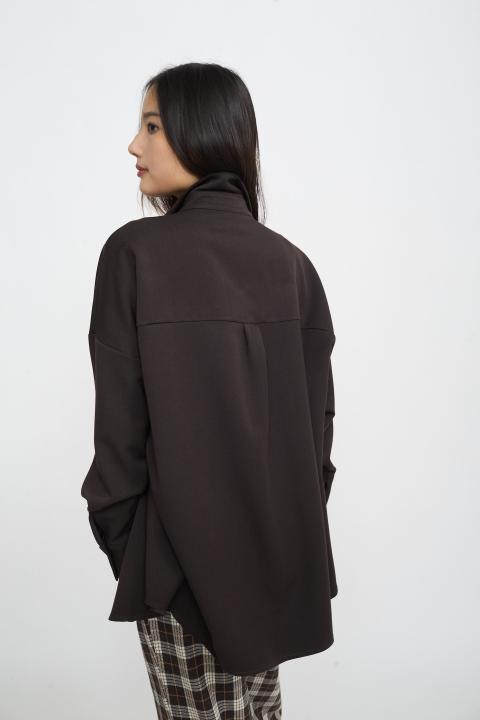 Camicia over mano lana moro - Autunno - Inverno 2025 | Brend