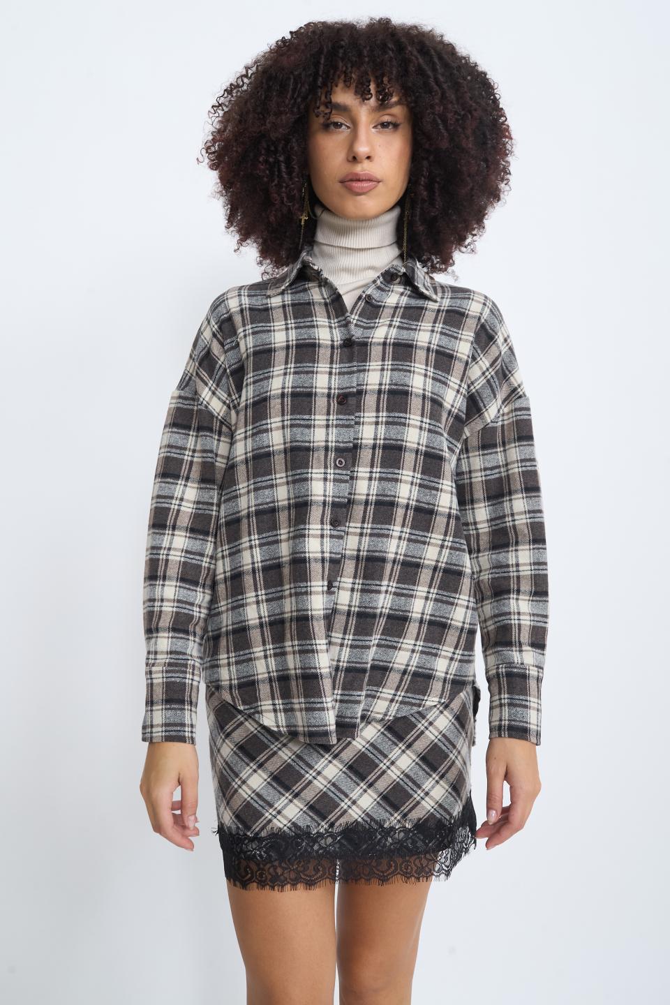 Camicia over check moro - Autunno - Inverno 2025 | Brend