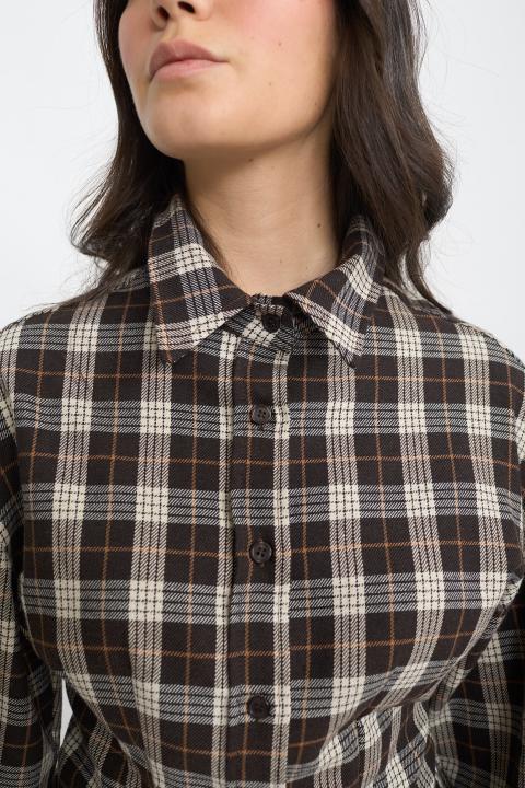 Camicia over avvitata check moro - Autunno - Inverno 2025 | Brend