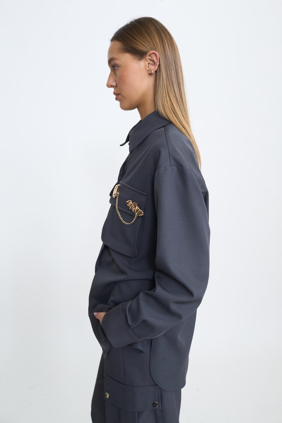 Giacca camicia grigio - Autunno - Inverno 2025 | Brend