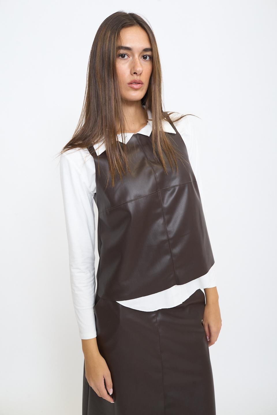 Canotta effetto pelle moro - Autunno - Inverno 2025 | Brend