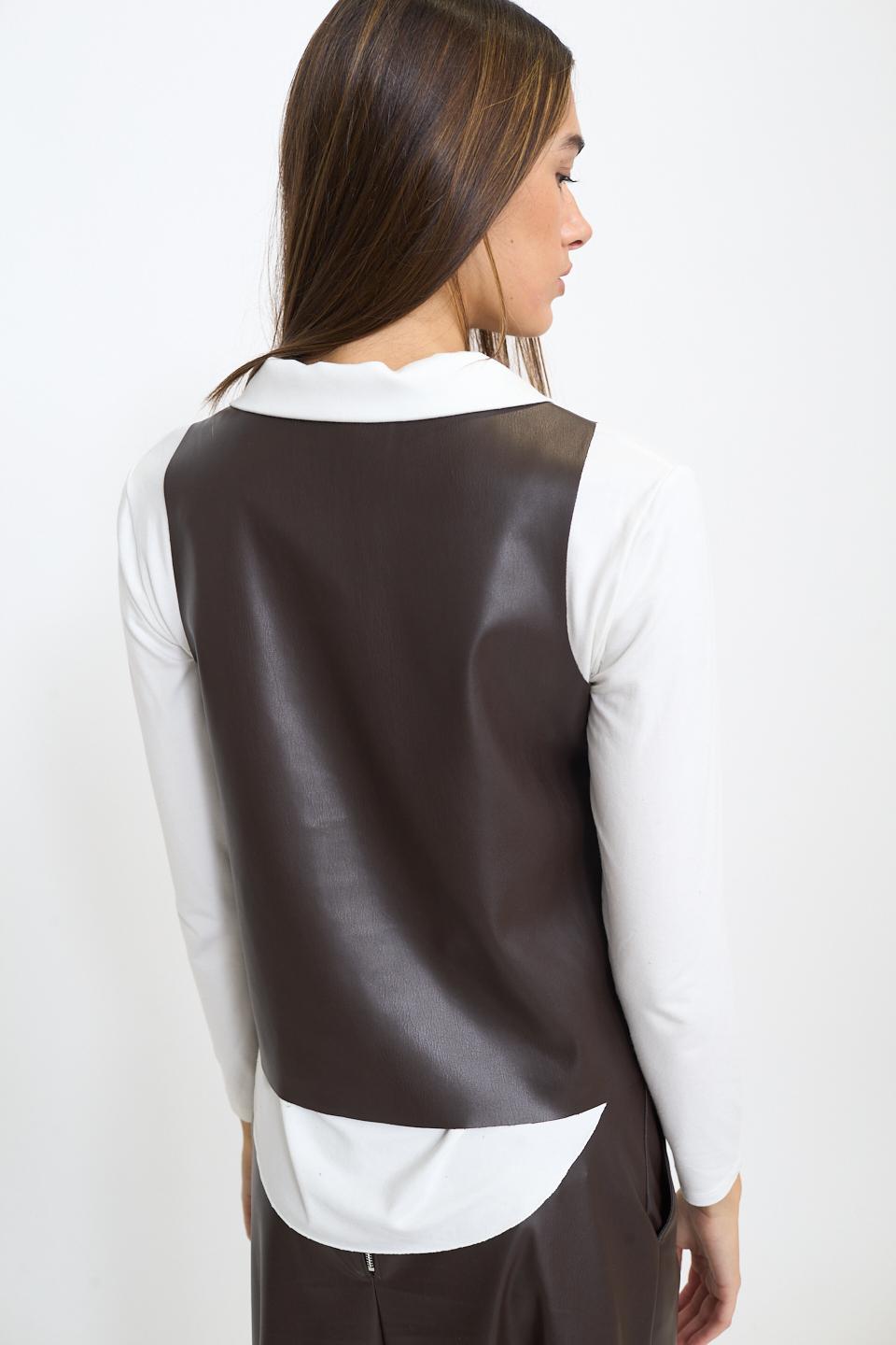 Canotta effetto pelle moro - Autunno - Inverno 2025 | Brend