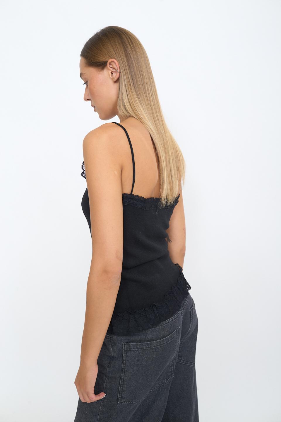 Top maglia pizzo nero - Autunno - Inverno 2025 | Brend