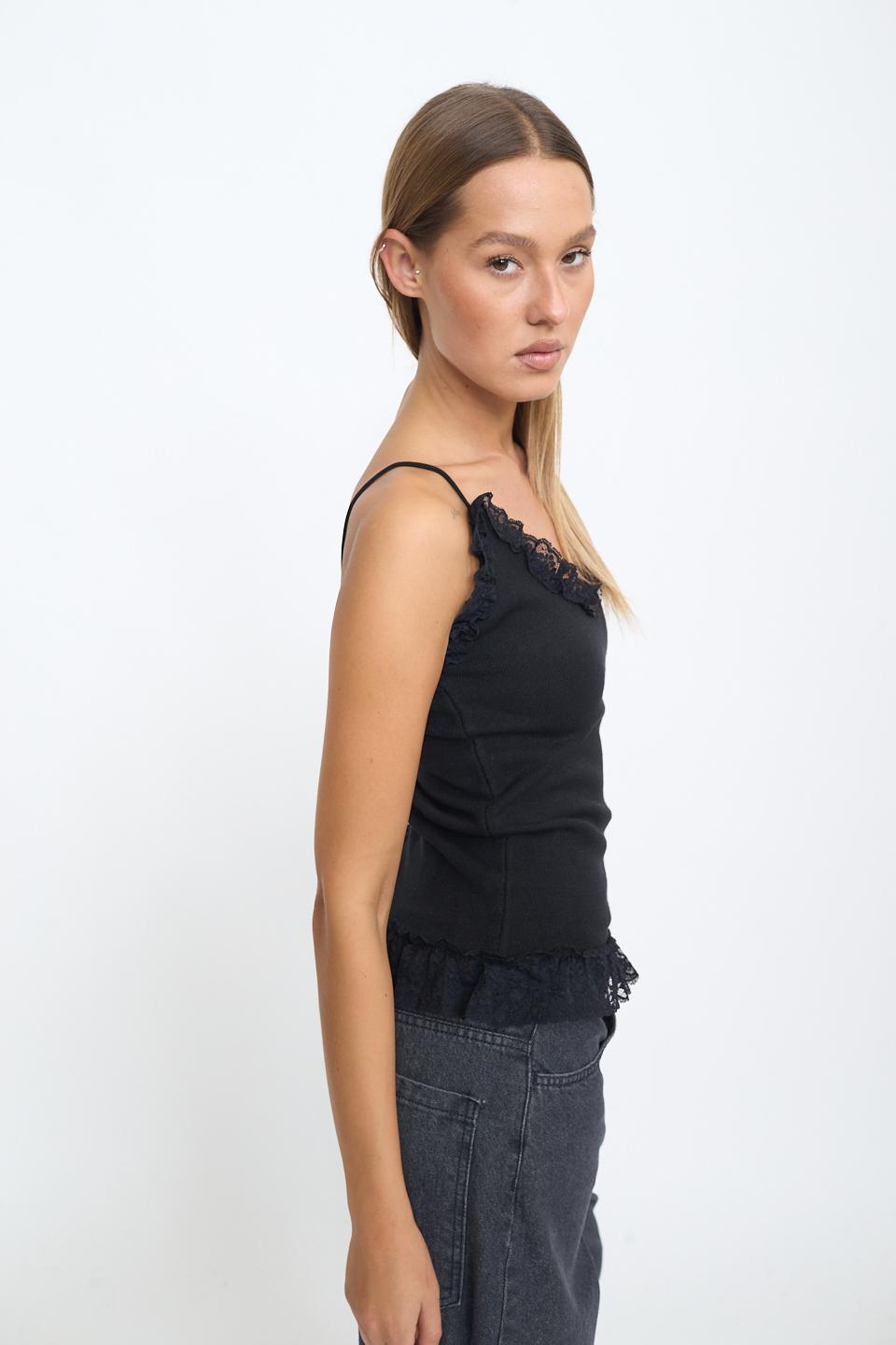 Top maglia pizzo nero - Autunno - Inverno 2025 | Brend